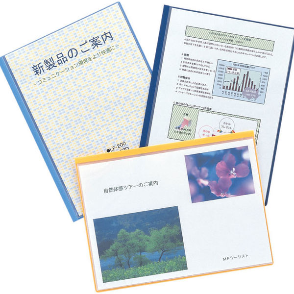 (まとめ) テージー プレゼンテーションファイル A4タテ 7ポケット ネイビー PTF0730 1パック(5冊) (×10) テージー プレゼンテーションファイルA4タテ 10ポケット ブルー PTF-10