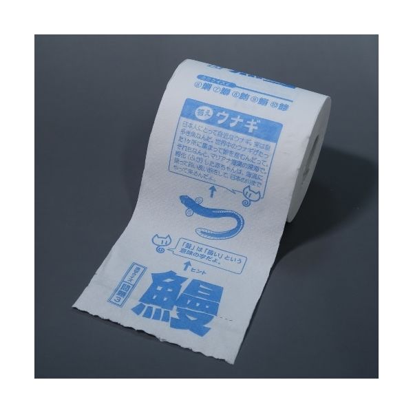 林製紙 (2795)ねこたつの魚漢字クイズ1ロール個包装トイレットペーパー 
