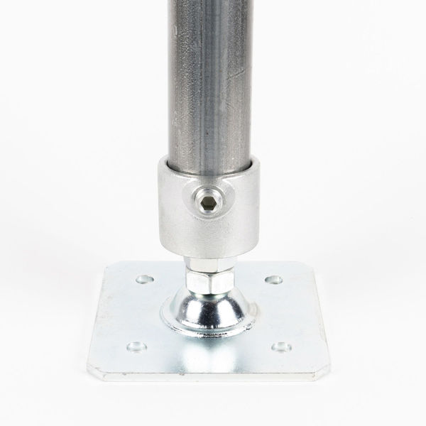 グリーンクロス 単管用ジョイント金具 Sタイプ 水平調整 重量用スクエア カップ型 S-15-1A-2000B 1個（直送品）