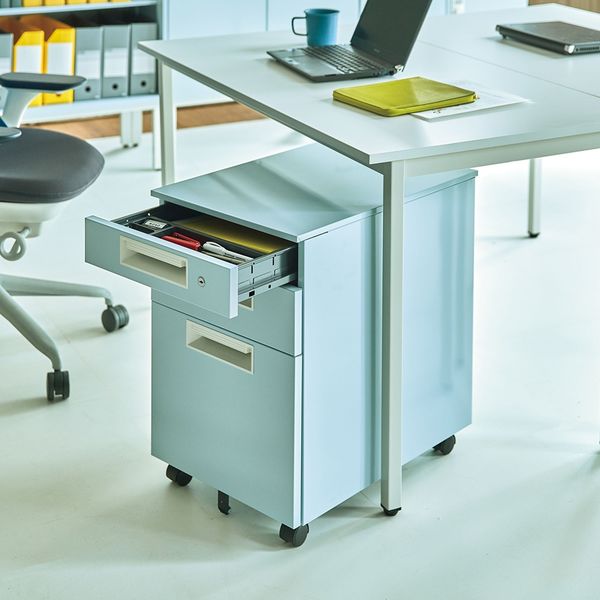 PLUS　デスクワゴン　キャビネット　スチールワゴン カウネット スチールデスクワゴンの通販｜カウネット