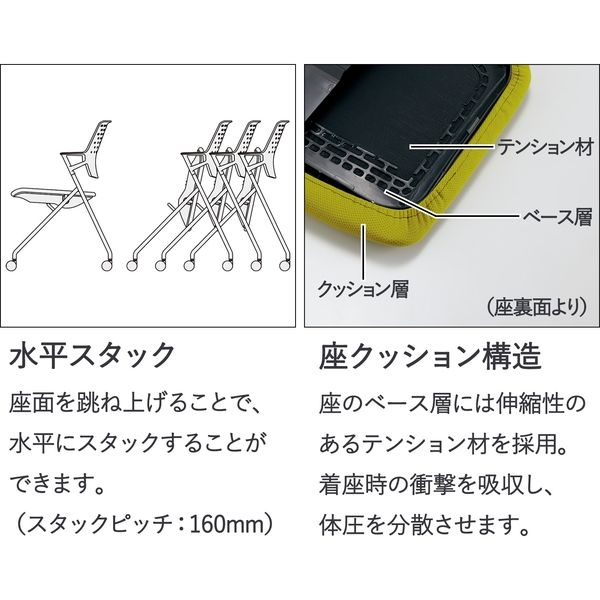 組立設置込】コクヨ ピエガ 会議イス 背クッション ナイロンキャスター