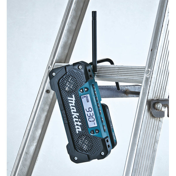 マキタ 充電式ラジオ makita MR052 AM/FMラジオ フック付き 対応バッテリーBL1040B / BL1015（直送品） - アスクル