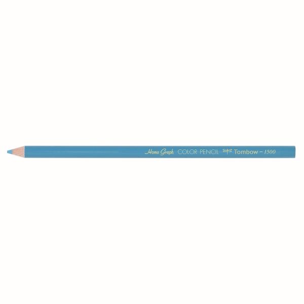 トンボ鉛筆 色鉛筆 単色 水色 1500-13 1ダース（12本） - アスクル