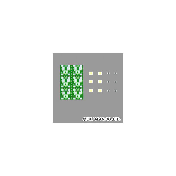 エレキット チップ部品はんだ付け練習キット 白色LED LK-ST1 LK-ST1 チップ部品はんだ付け練習キット エレキット 1個 LK-ST1