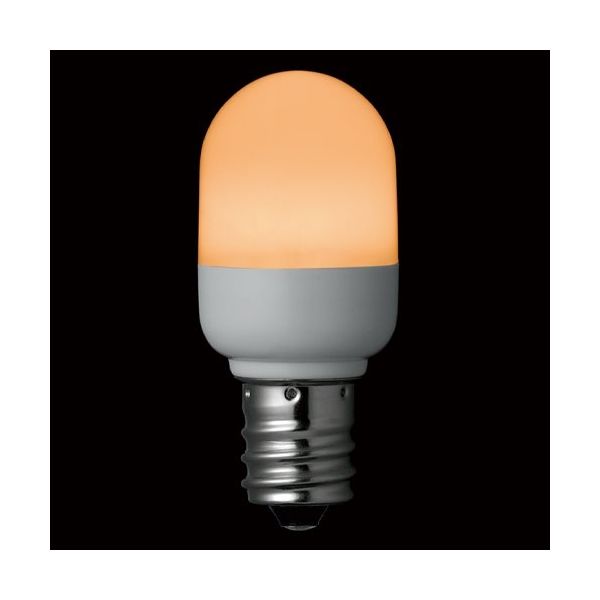 エスコ AC100V/0.3W/E12 LEDナツメ電球(電球色) EA758ZM-1A 1セット(20