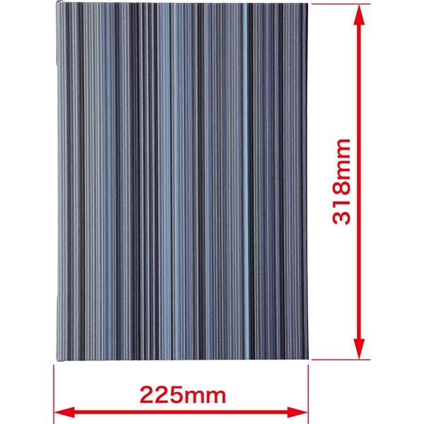 オープン工業 メニューファイル A4(4ページ) 青 MN-130-BU（直送品）