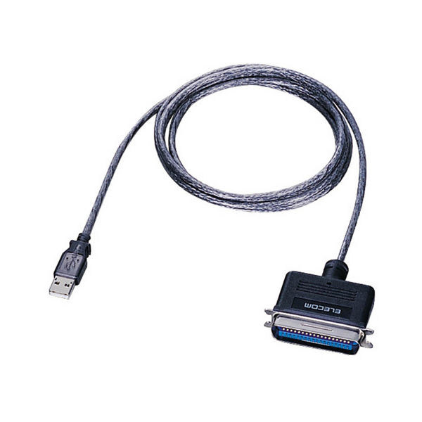 エレコム 変換ケーブル USB（A）-パラレルタイプ 1.8m USB（A）[オス