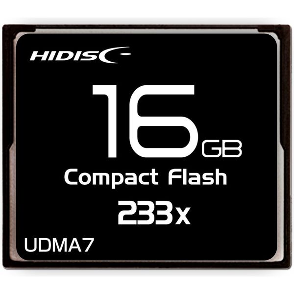 HIDISC HDCF16G233XJP3 CFカード 16GB 233x Read35MB/s MLCチップ搭載