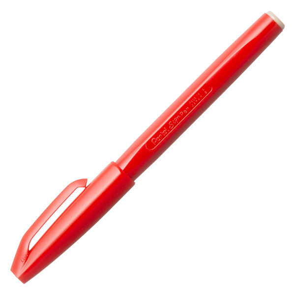 ぺんてるサインペン 赤 Ｓ５２０Ｂ１００ １箱（１００本） - 筆記用具