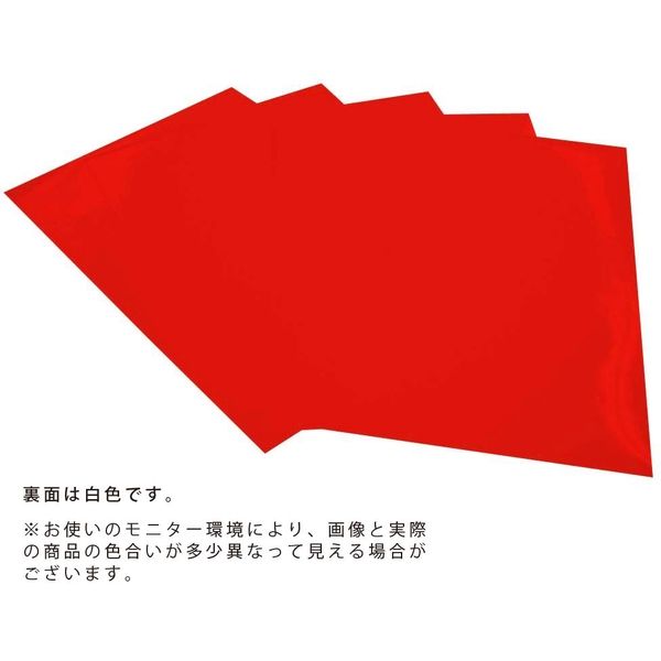 つやがみ八つ切 380×260mm 50枚 あか TYA8-S01 1冊 エヒメ紙工（直送品