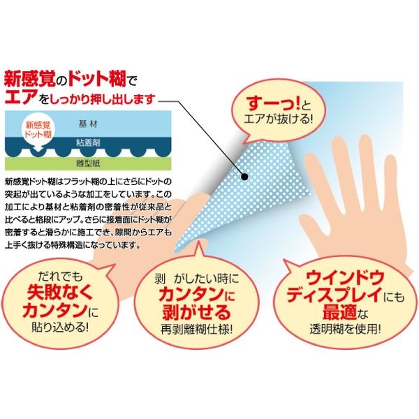 フジテックス ロール紙 大判用紙 FT水性合成紙ドット糊 24インチ