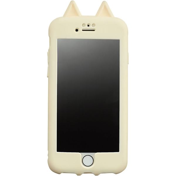 iPhoneケース iPhone8/7/6S/6 Ijoy(アイジョイ) KUSUKUSU ネコ耳 シロ