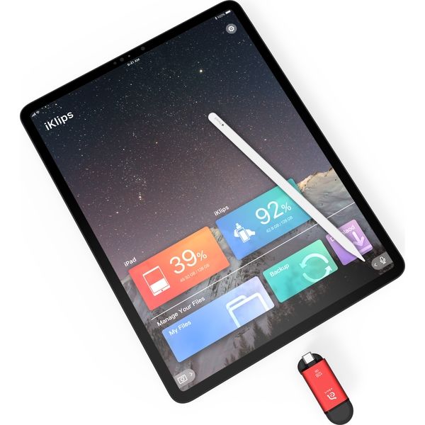 ADAM elements iKlips C Lightning USBメモリ 128GB レッド ADAM elements iKlips C Lightning USBメモリ 128GB レッド