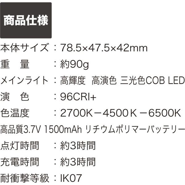 TAKENOW LED調色ヘッドライト HL002 1個（直送品）