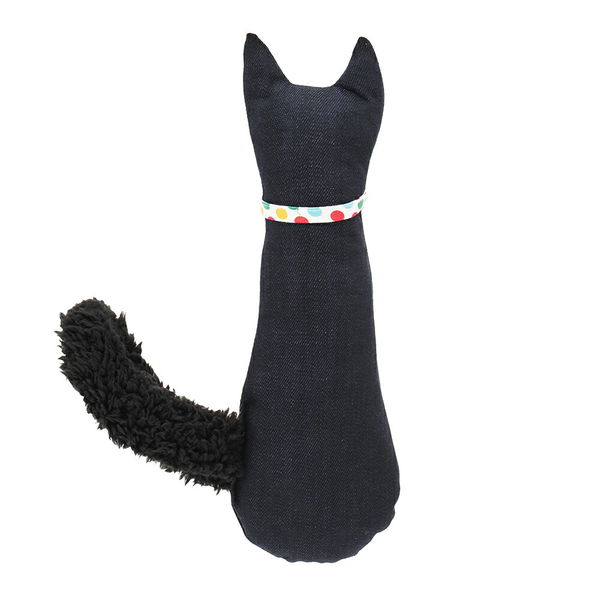 リーフ けって遊べる猫のぬいぐるみ 黒しっぽ 猫用おもちゃ