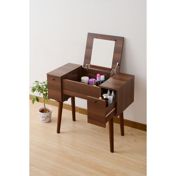 【美品】ドレッサー 萩原スリーアイ HAGIHARA ドレッサー MD-6587WH ホワイト 幅53cm