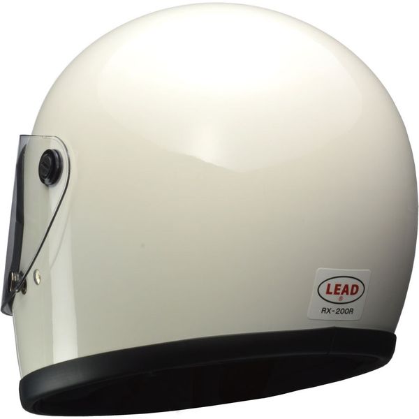 リード工業 RX-200R フルフェイスヘルメット ホワイト RX200R 1個（直送品）