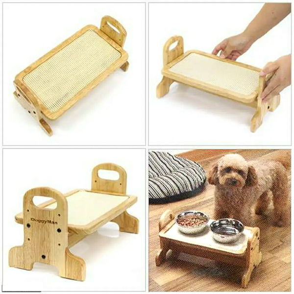 ドギーマンハヤシ ウッディーダイニング Ｓ 犬用・猫用食器台 トレー 4976555933086 1個（直送品） - アスクル