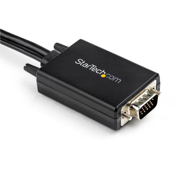 変換ケーブル VGA - HDMI 2m 変換アダプタ VGA2HDMM2M 1個 StarTech