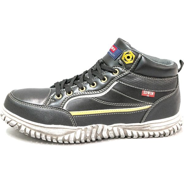 フェアストーン 安全靴 EDWIN 軽量 鉄芯入り esm102 ブラック 25.5cm