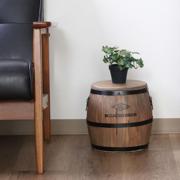 不二貿易 樽型スツール 幅250×奥行250×高さ240mm 31884 1台（直送品