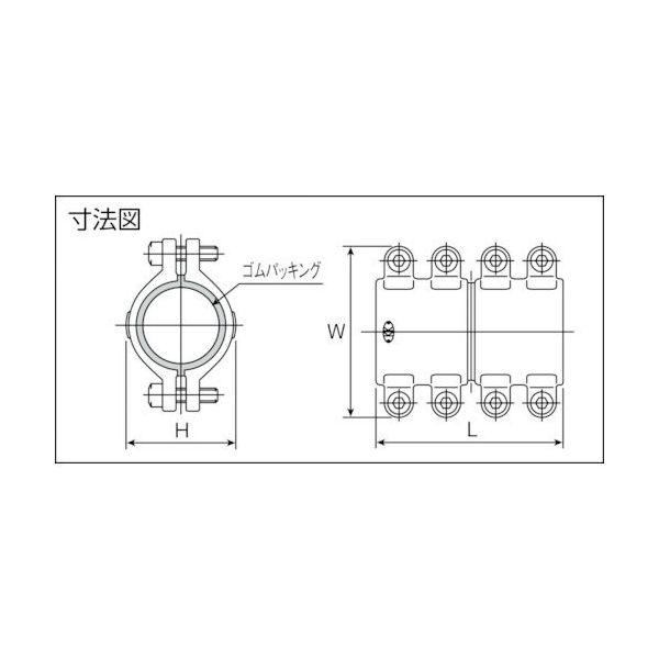 児玉工業 圧着ソケット鋼管直管専用型ロングサイズ80A L80A 1個(1本) 828-6833（直送品） - アスクル