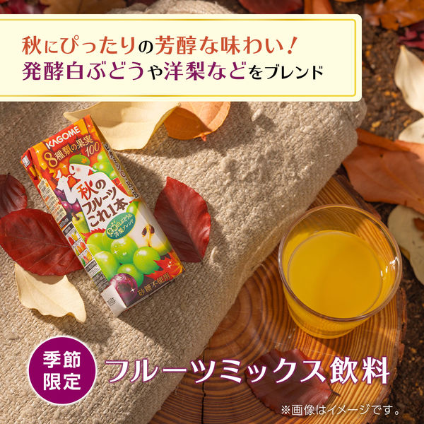 カゴメ 秋のフルーツこれ一本 発酵白ぶどう＆ベリーベリーブレンド 200ml 1箱（24本入）