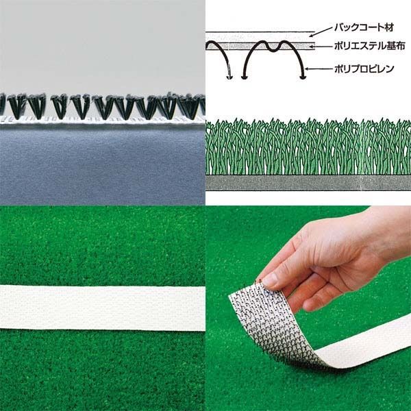 トーエイライト 人工芝用ラインテープ W50 G1369 1個（直送品） - アスクル