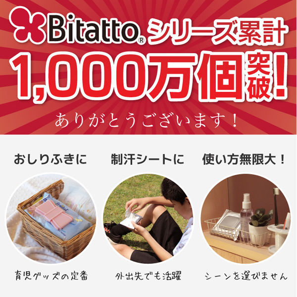 ビタットジャパン Bitatto(ビタット) ウェットシートのふた ストロベリー 30個セット 295298 1セット(30個)（直送品） - アスクル