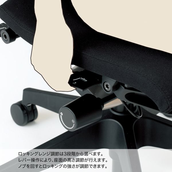 イトーキ スピーナ ハイバック レザータイプ 固定肘 ブラック 製造年不明 イトーキ 【メーカー直送】イトーキ スピーナチェア レザー