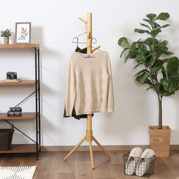 不二貿易 超極太ポールハンガー LOG 幅510×奥行440×高さ1510mm