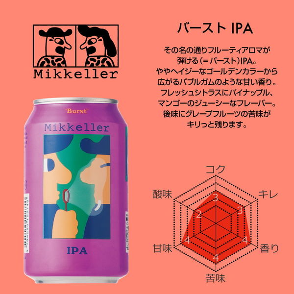 クラフトビール 缶ビール ミッケラー バーストIPA 330ml×6本