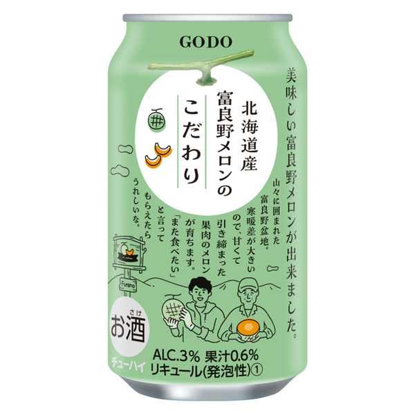 チューハイ 合同酒精 ニッポンプレミアム 北海道産富良野メロン 缶 350ml 1箱（24本） - アスクル