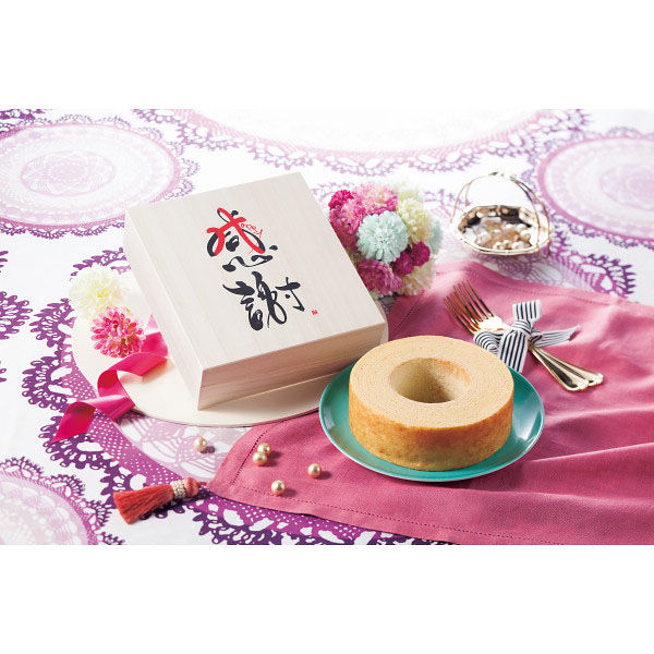 ドルチェデュオ 【4箱セット】感謝 バウムクーヘン(木箱入) 24