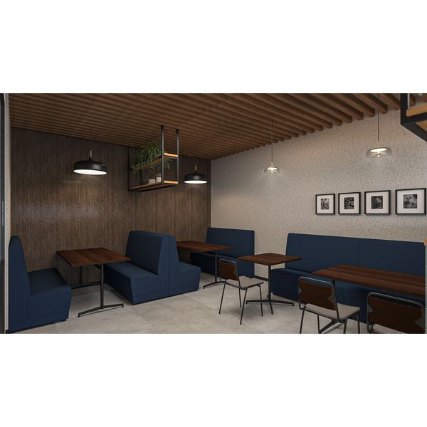 【美品】Oliver オリバー ハイバック シングル ソファ 木製アーム モダン 送料無料】 オリバー×オフィスコム ハイバック システム ソファ