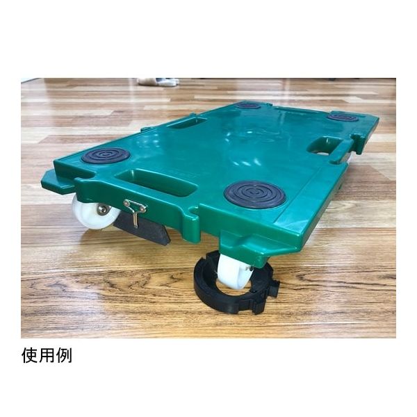 【複数台①】 105×50×44㎝ 付け木無し　ストッパー付属 MWSC-54(WH) ウッドシェルフ用 頑丈キャスター【キャスターのみ