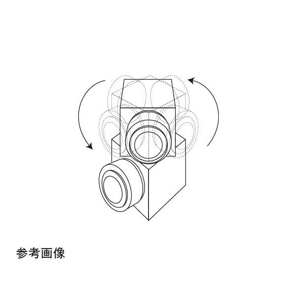 フロンケミカル フッ素樹脂 フレキシブルハーフオスジョイントL型 φ3/8