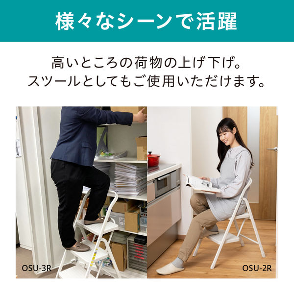 踏み台】アイリスオーヤマ 折りたたみステップ 幅40×奥行60×高さ
