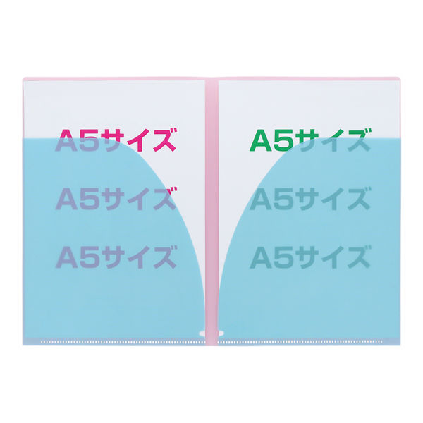 サンスター文具 クリアファイルW A5 ピーナッツ スヌーピー＆フレンズ