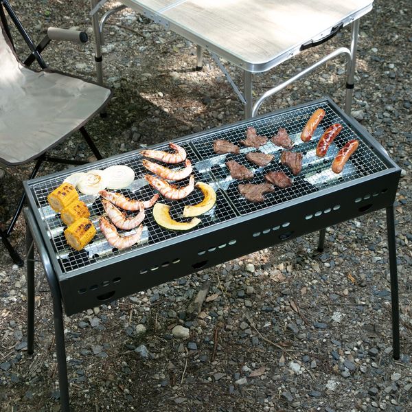 【新品】温度計&煙突付き 本格BBQコンロ 移動楽々 imgrc0104986030.jpg