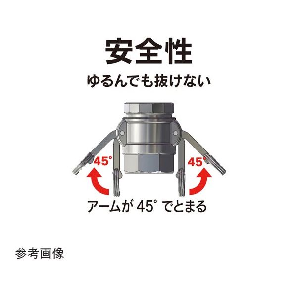 トヨックス カムロック カプラー ホースシャンク ステンレス 4インチ