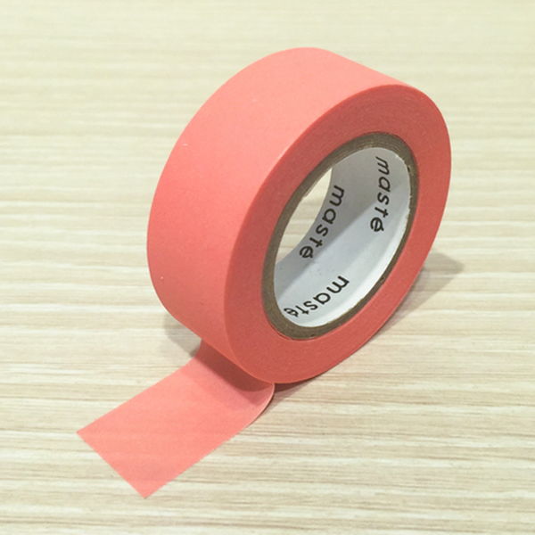 マークス 水性ペンで書ける マスキングテープ 15mm マステ 小巻 ピンク