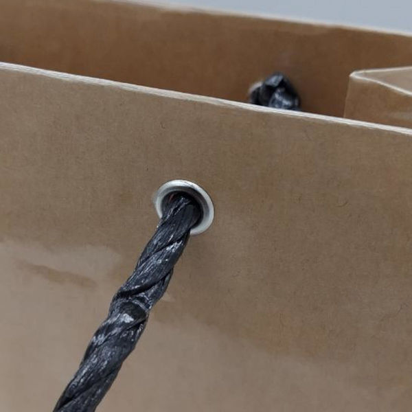 マツシロ 無地ビニールカバー手提げ紙袋 NO.11茶 10枚セット 62MBC1 1