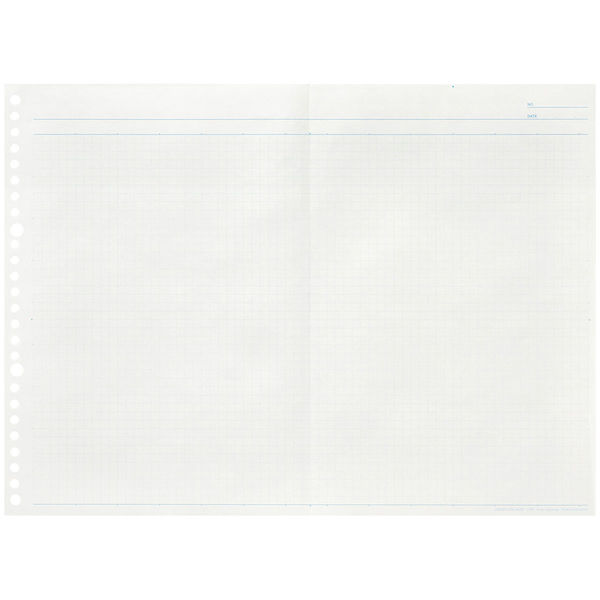 マルマン 書きやすいルーズリーフ ワイド 5mm方眼罫 B5 26穴 15
