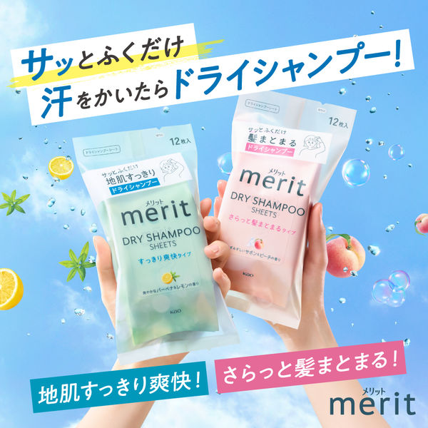 38個セットmeritメリット ドライシャンプーシート 12枚入 Amazon.co.jp: Merit メリット ドライシャンプーシート さらっと