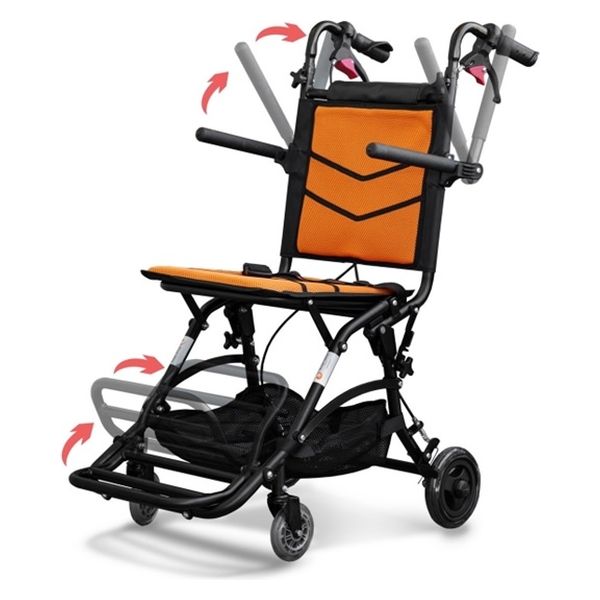 フェニックス商事 ナイスウェイ10 アルミ製 折畳 介助式車椅子 