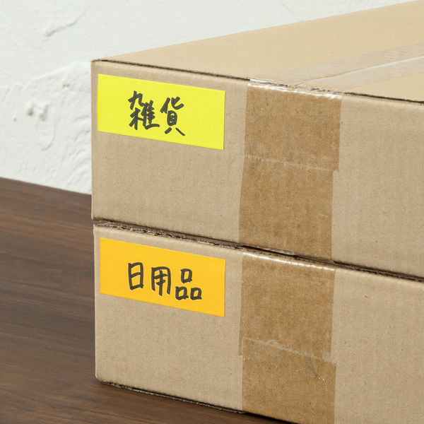 アスクル はたらく ロールふせん 25mm×10m巻 ビビッドカラーアソート 5