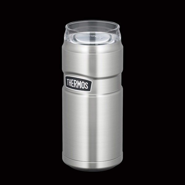 サーモス（THERMOS） 保冷缶ホルダー 500ml缶用 ステンレス ROD-005 S 1個 - アスクル