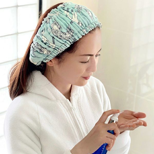 Number_i プラスチックカード付】雪肌精 Bright ヘアターバン 白 白雪