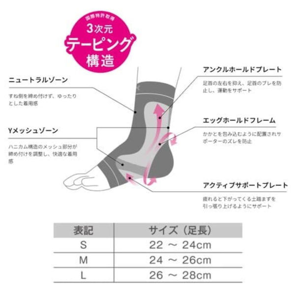 TOSCOM シリコンサポーター HOLZAC 足首専用 ブラック L dp00150 1個